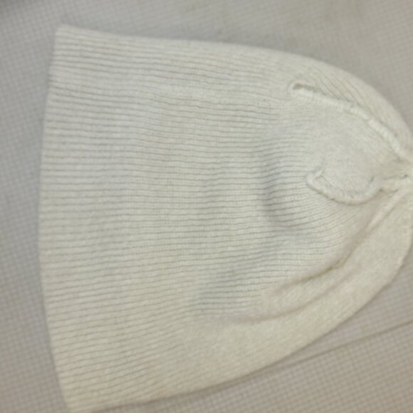 Adidas Unisex Trefoil Logo Knit Cuffed Beanie Cream Knit Cap Acrylic Hat OS - Picture 3 of 7